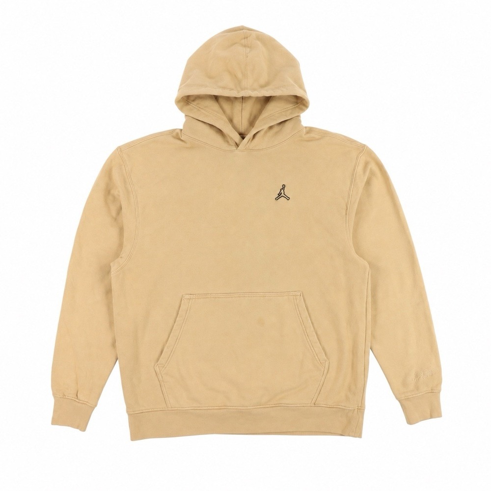 Nike Air Jordan Essentials Fleece Pullover Hoodie Hemp Beige Tan Men's XL